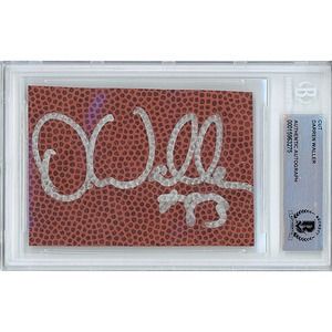 Darren Waller Autograph Football Cut NY Giants Las Vegas Raiders - Beckett Slab